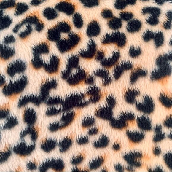 PJ Essentials Cheetah Print Fleece Pullover Top Size Large - Picture 7 of 8